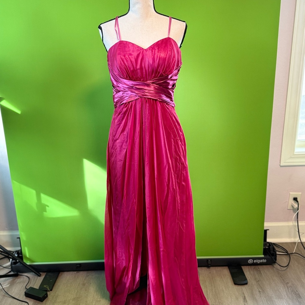 Elegant Pink Evening Gown